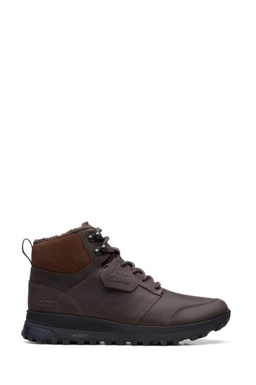 Clarks Brown Lined Lea ATL Trek Up WP Boots