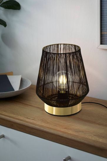 Eglo Black Escandidos Brushed Table Lamp