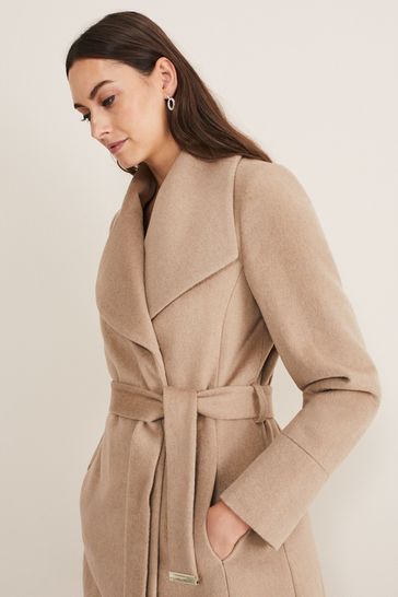 Buy Phase Eight Natural Nicci Wool Coat from Next Germany