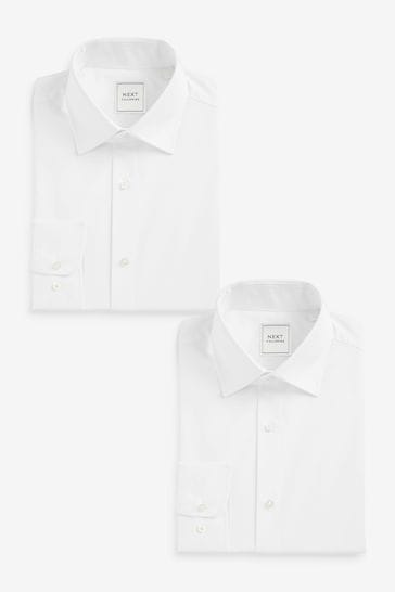 White Easy Care Shirts 2 Pack