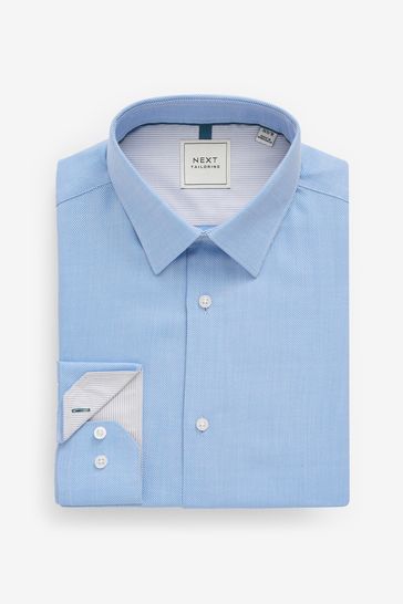 Blue shirt on sale white collar next
