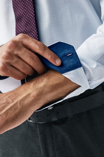 Slim fit cufflink hotsell shirt