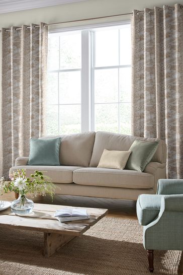 Laura Ashley Natural Trecastle Made To Measure Curtains