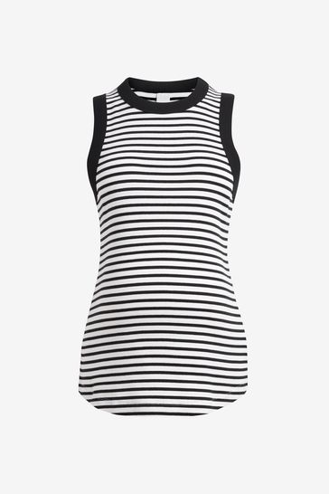 Vest black clearance and white