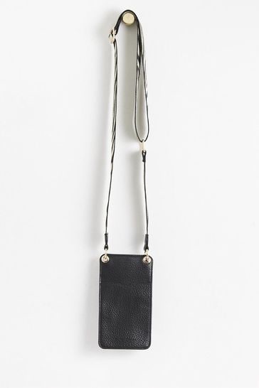 Buy Oliver Bonas Black Phone Cross Body Bag Next
