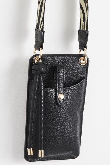 Buy Oliver Bonas Black Phone Cross Body Bag from Next Luxembourg