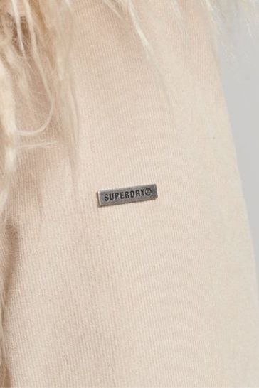 Buy Superdry Cream Faux Fur Lined Afghan Coat from Next Ireland