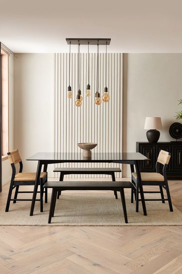 Next black dining table online