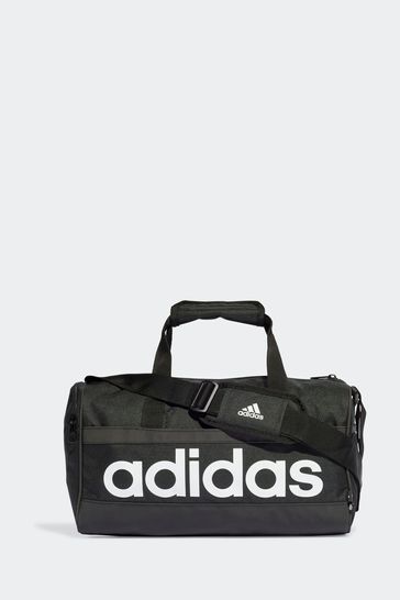 adidas Black Adult Essentials Linear Duffel Bag Extra Small