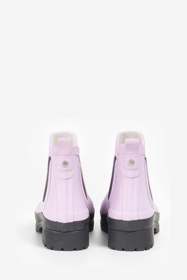 Barbour boots purple hot sale