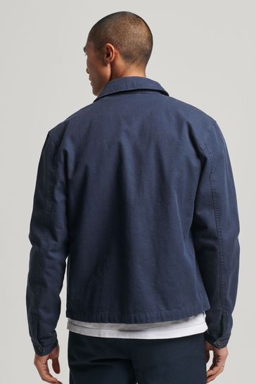 Superdry Blue Vintage Classic Harrington Jacket