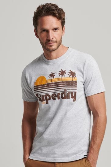 Superdry Grey Vintage Great Outdoors T-Shirt