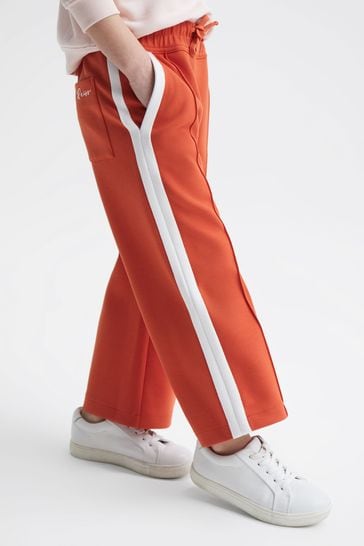 Reiss Coral Tegan Junior Jersey Side Stripe Trousers