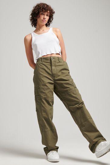 Superdry Green Core Cargo Utility Cargo Trousers
