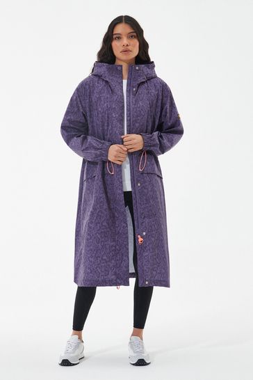 Barbour waterproof jacket shop purple