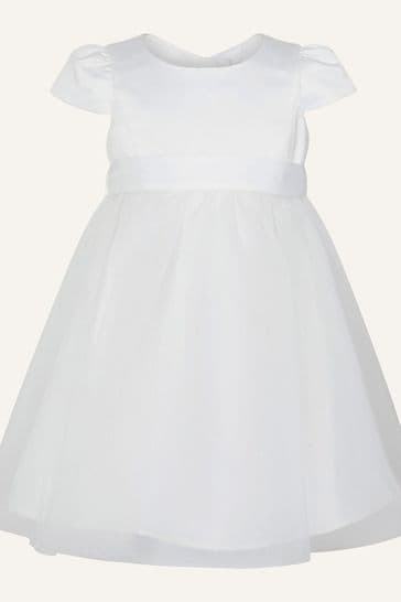 Monsoon Cream Tulle Baby Bridesmaid Dress
