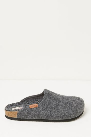 Fatface grey hemsley hotsell felt house shoes