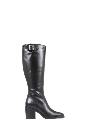 Buy Jones Bootmaker Cesena Slim Leather Black Knee Boots from Next Denmark