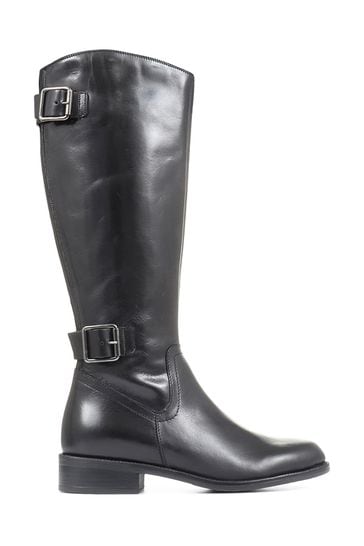 Jones Bootmaker Carrara Slim Fit Calf Fit Leather Black Boots
