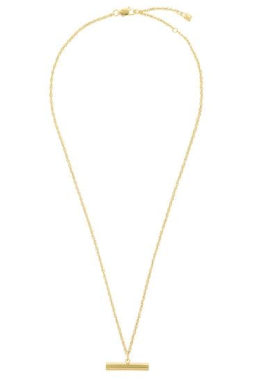 Orelia Luxe T-Bar Drop Necklace