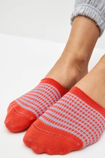 Buy Red Purple Low Cut Invisible Trainer Socks 5 Pack from Next Poland
