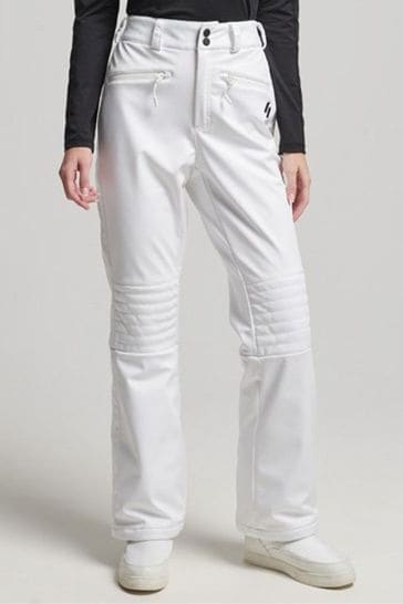 Superdry White Sport Ski Softshell Slim Trousers