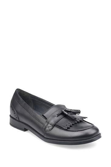 Buy Black Start Rite Girls Sketch Slip On Black Leather School Shoes F Fit from Next Luxembourg