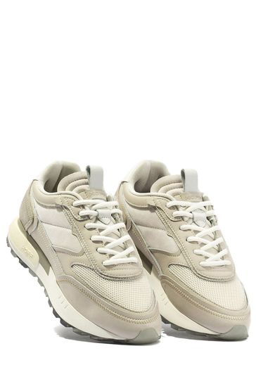 Cream suede hot sale trainers