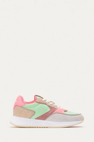 HOFF Rambla Green/Pink Suede Leather Trainers