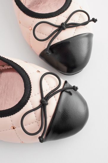 Pink quilted shoes sale
