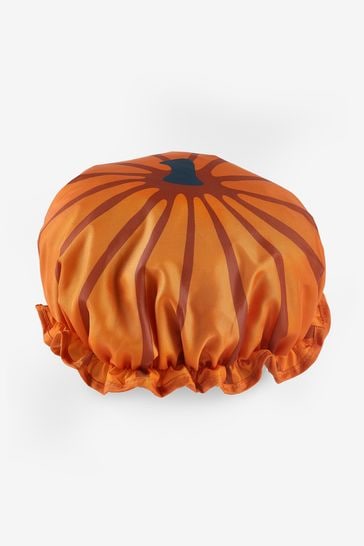 Orange on sale shower cap