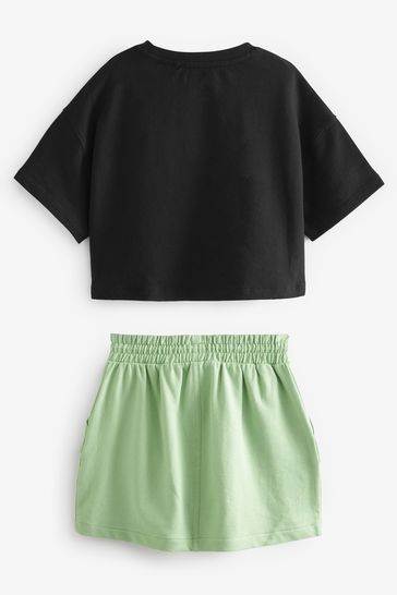 Black skirt on sale 2 piece