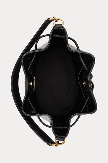 Buy Lauren Ralph Lauren Andie Drawstring Black Handbag from Next Luxembourg