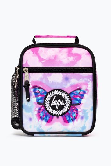 Hype. Pink Gradient Skies Butterfly Lunch Box