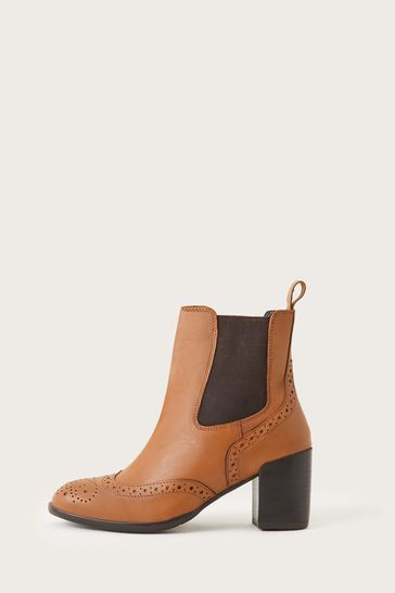 Heeled brogues sale