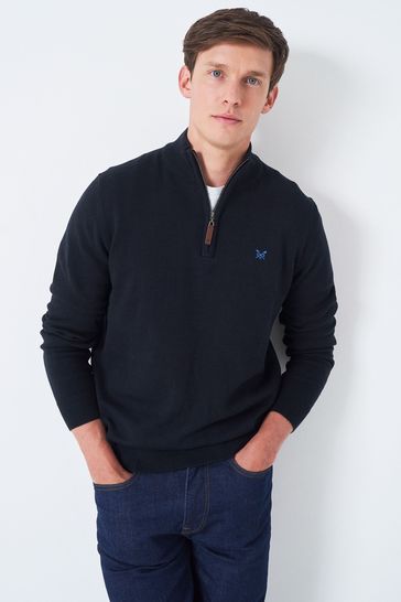 Crew Clothing Company Black Cotton Casual Sweatshirt
