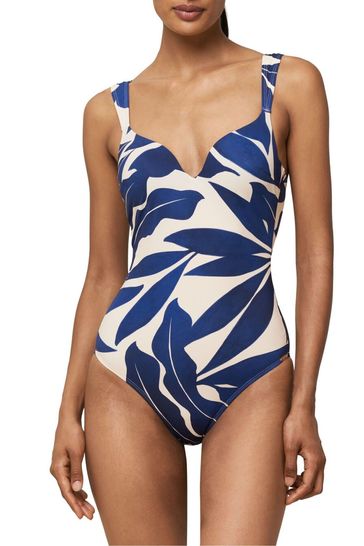 Triumph Blue Padded Underwire Swimsuit