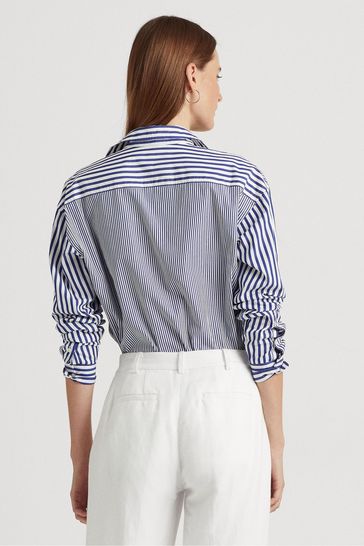 Blue and white clearance ralph lauren shirt