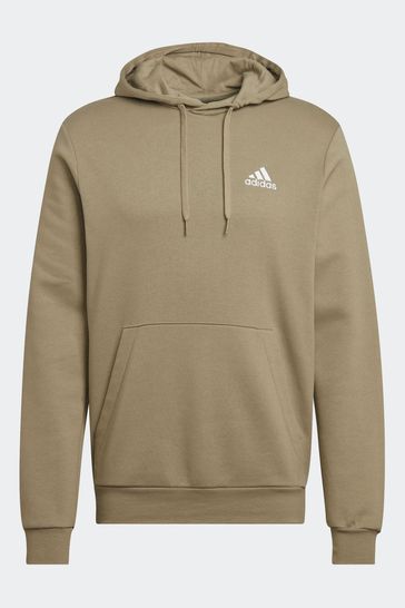 Adidas originals hotsell essential hoodie khaki