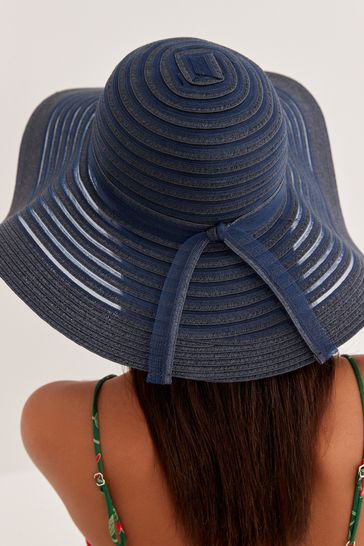 Navy blue wedding hat deals