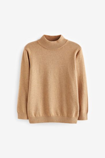 Tan knitted jumper new arrivals