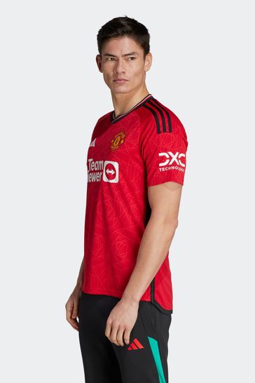 adidas Red Manchester United 23/24 Home Football Shirt