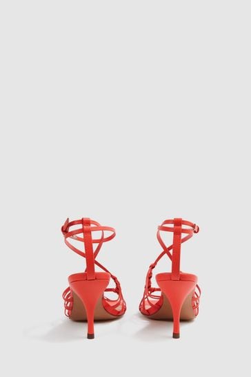 Buy Reiss Coral Eva Leather Strappy Heels from Next USA