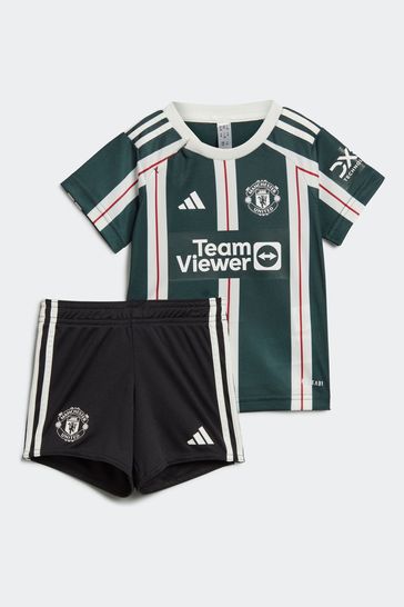 adidas Green Sport Performance Infant Manchester United 23/24 Away Kit Kids