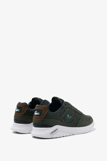 Buy Lacoste Mens Green Game Advance Luxe Trainers from Next USA