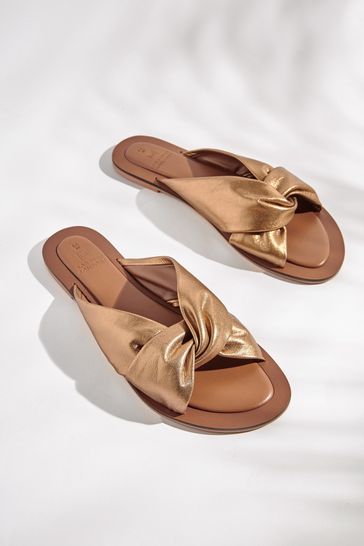 Bronze wide cheap fit sandals
