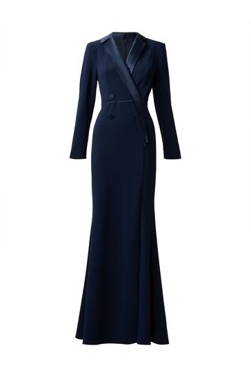 Maxi tuxedo dress store
