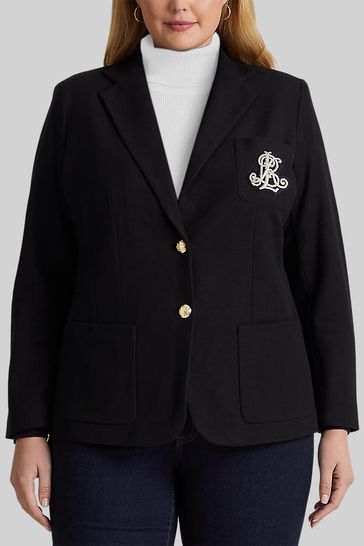 Plus size ralph lauren blazer clearance