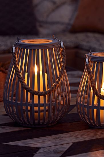 Brown outdoor shop lanterns