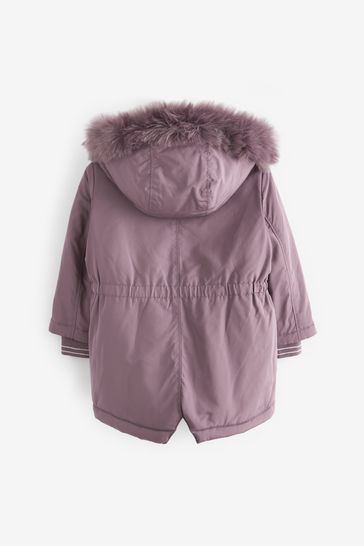 Next ecru faux fur parka store